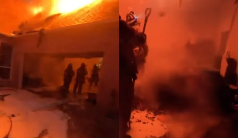 Parker County ESD 1 Aids Weatherford Firefighters in Battling Airport Rd Blaze