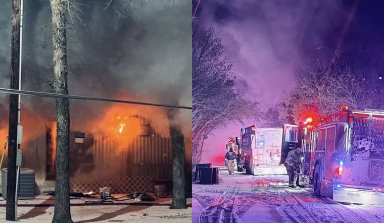 Parker County Responds to Devastating House and Vehicle Fire on Woodvale Drive, Resident Hospitalized