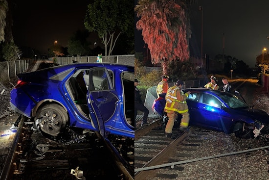 Passenger Badly Hurt as Carlsbad Driver Plows Onto Train Tracks, Cops Say