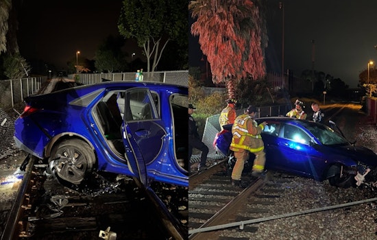 Passenger Badly Hurt as Carlsbad Driver Plows Onto Train Tracks, Cops Say