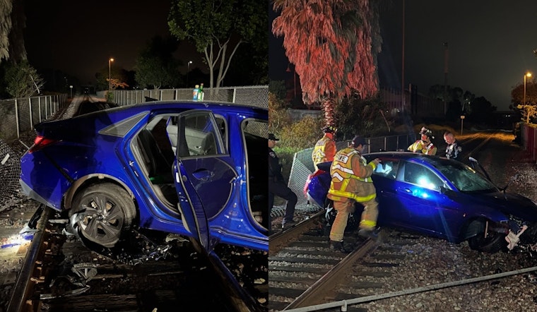 Passenger Badly Hurt as Carlsbad Driver Plows Onto Train Tracks, Cops Say
