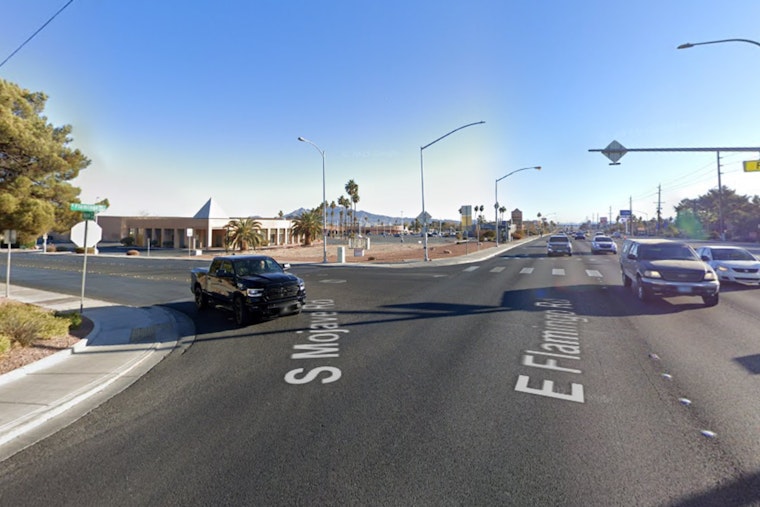 Pedestrian Struck by Vehicle on Flamingo Road in Las Vegas as Traffic Disrupted