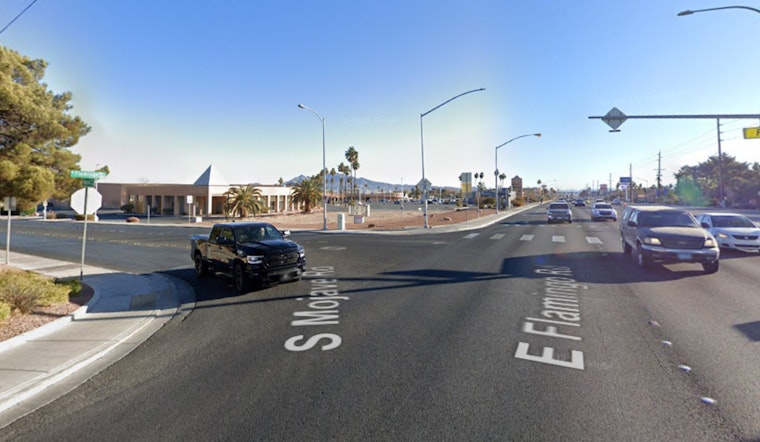 Pedestrian Struck by Vehicle on Flamingo Road in Las Vegas as Traffic Disrupted