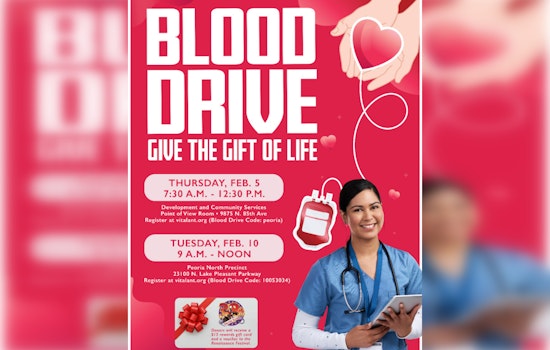 Peoria Rallies Community Support with Incentivized Blood Drives in February