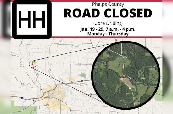Phelps County Route HH Set for Closure Due to Bridge Improvement Works Over Spring Creek