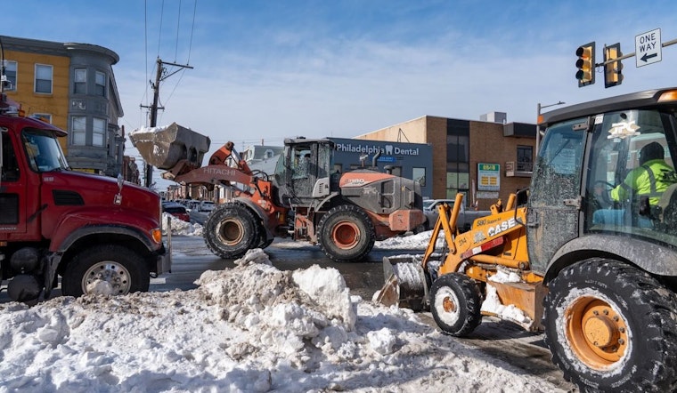 Philadelphia Streets Department Launches Snow Removal Effort in Center City; Road Closures Near City Hall Announced