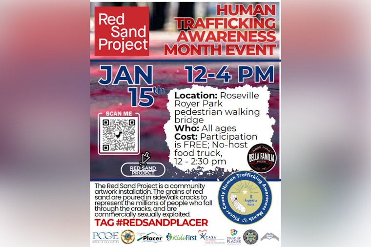 Placer County Unites Against Human Trafficking with the Red Sand Project During Awareness Month