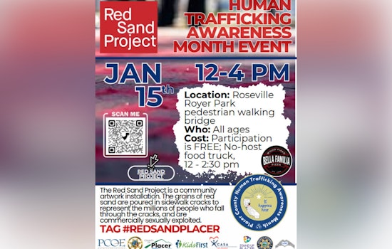 Placer County Unites Against Human Trafficking with the Red Sand Project During Awareness Month