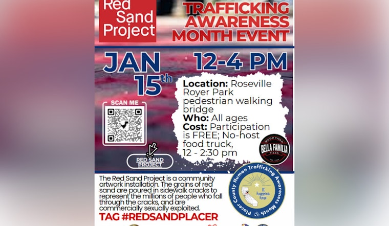 Placer County Unites Against Human Trafficking with the Red Sand Project During Awareness Month