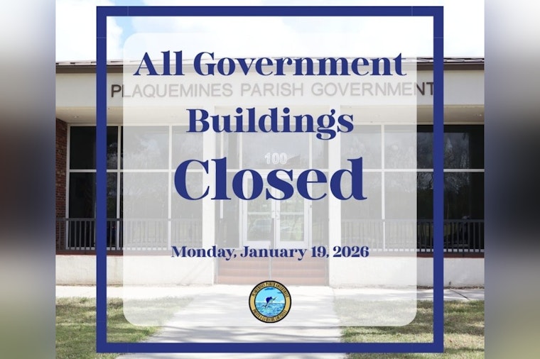 Plaquemines Parish Announces MLK Day Closures and Provides Trash Disposal Alternatives in Belle Chasse and South Plaquemines
