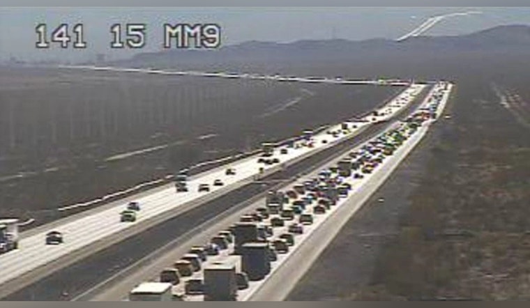 Post-New Year's Traffic Eases on I-15 from Las Vegas to California After Eight-Mile Backup