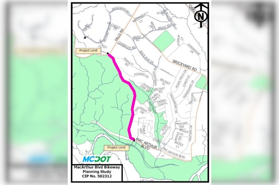 Potomac Community to Discuss MacArthur Boulevard Bikeway Plan at Upcoming Public Meeting