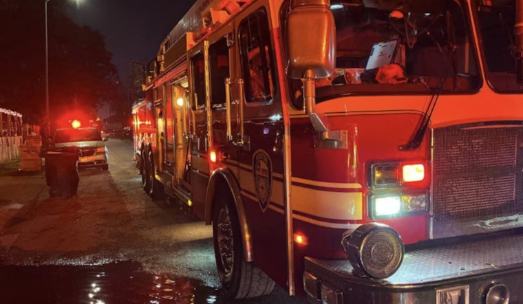 Pre-Dawn Inferno Guts Long-Vacant 'Ironworks' Warehouse In Eastwood