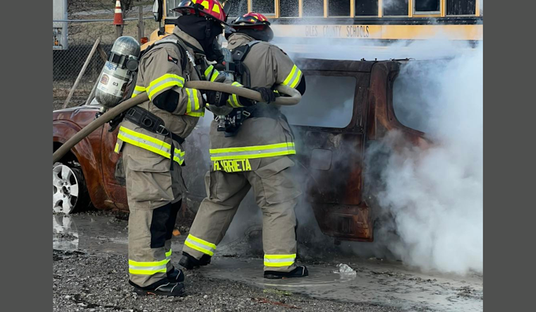 Pulaski and Giles County Fire Departments Ramp Up Recruit Training with Intense Vehicle Fire Exercises