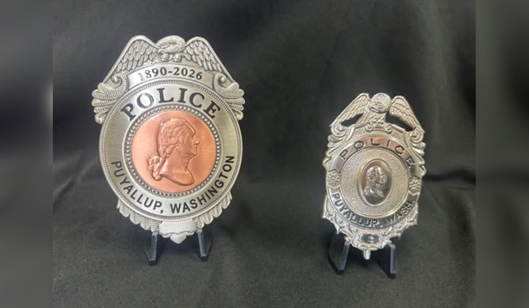 Puyallup Police Department Embraces Heritage with Commemorative Badges as They Anticipate New Public Safety Building