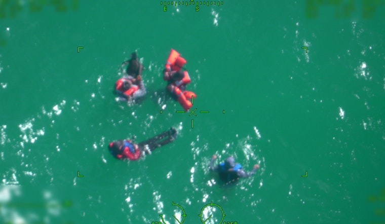 Quick-Thinking Quartet Rescued by Coast Guard Off Key West After Vessel Capsizes