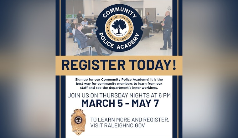 Raleigh Police Department Community Police Academy Applications Closing Soon for Interested Residents