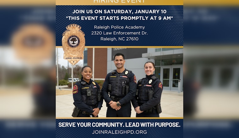 Raleigh Police Department Hosts Hiring Event, Invites Aspirants to Join Ranks and Shape Future Policing