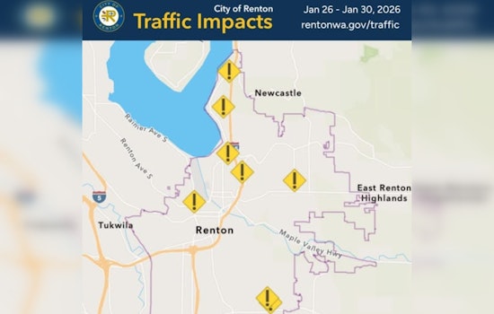 Renton Roadwork Alert: Key Routes Affected from Jan 26-30, City Urges Commuters to Plan Ahead
