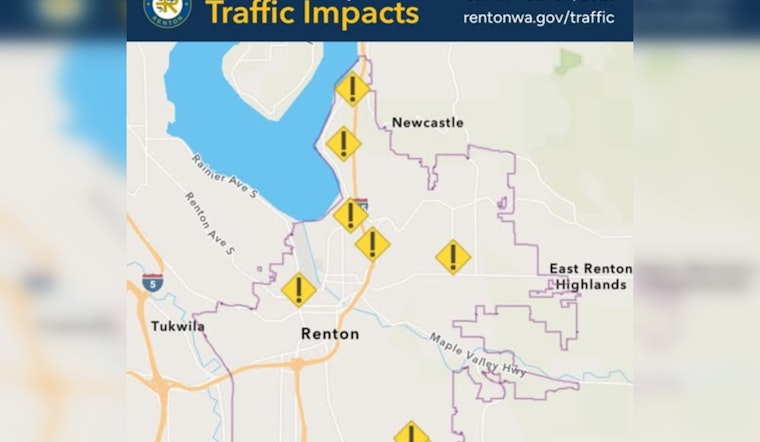 Renton Roadwork Alert: Key Routes Affected from Jan 26-30, City Urges Commuters to Plan Ahead