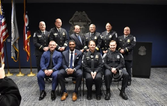 Reynoldsburg Police Welcome New Officers and Celebrate Sergeant Connors' Promotion