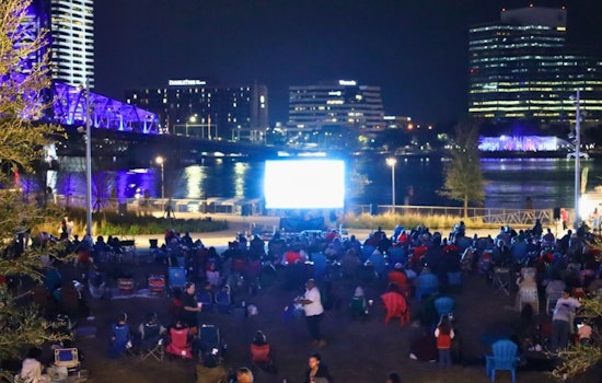 Riverfront Plaza Becomes Jacksonville's Open-Air Cinema, Hosts 'Movies in the Park' Series