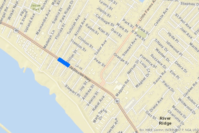 Roadwork on Jefferson Hwy in Jefferson Parish, Commuters Advised to Plan Ahead
