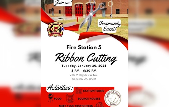 Rockdale County Set to Unveil New Fire Station 5 with Ribbon-Cutting Ceremony