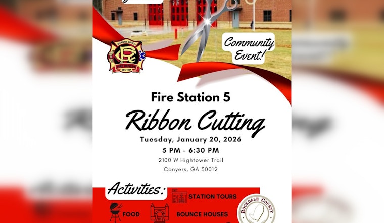 Rockdale County Set to Unveil New Fire Station 5 with Ribbon-Cutting Ceremony