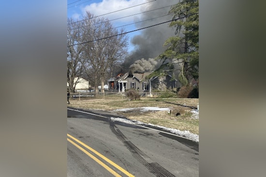 Rutherford County Home Engulfed in Flames After Downed Power Line Incident, Seminary Road Closed