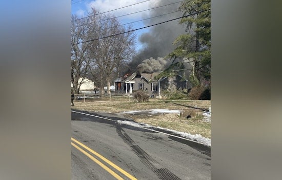 Rutherford County Home Engulfed in Flames After Downed Power Line Incident, Seminary Road Closed