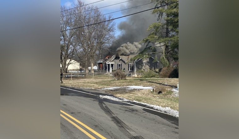 Rutherford County Home Engulfed in Flames After Downed Power Line Incident, Seminary Road Closed