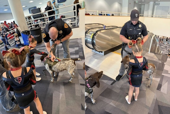 Salt Lake City Cheer Event Participants Show Appreciation to Police Officers and K-9 Partners at Salt Palace