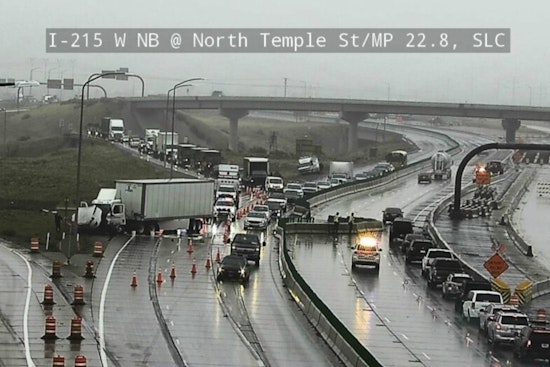 Salt Lake City Traffic Snarled by Two Semitruck Accidents on I-215