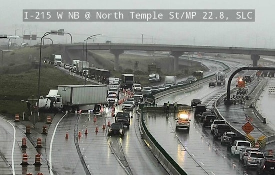 Salt Lake City Traffic Snarled by Two Semitruck Accidents on I-215