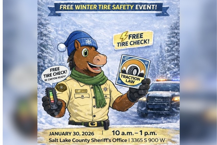 Salt Lake County Sheriff's Office Teams Up with UDOT for Free Winter Driving Safety Event