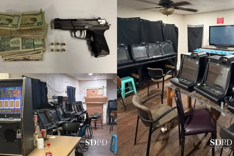 San Diego Police Raid Unveils Illegal Gambling Operation in City Heights, Nine Arrested
