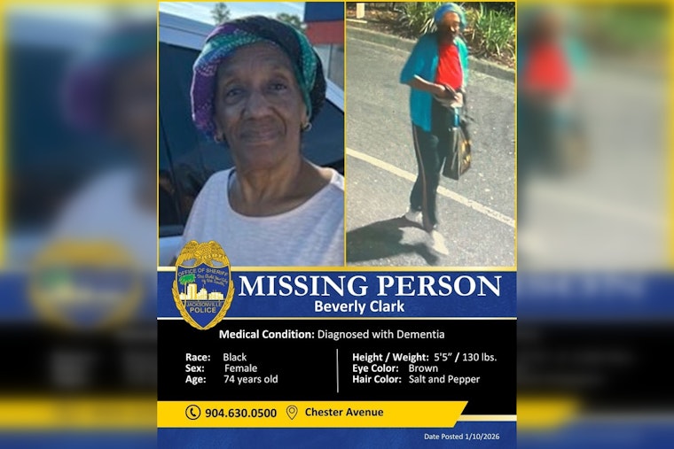 Search Underway for Missing 74-Year-Old Beverly Clark in Jacksonville