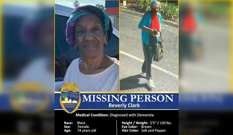 Search Underway for Missing 74-Year-Old Beverly Clark in Jacksonville