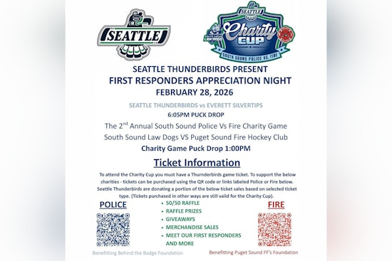 Seattle Thunderbirds Gear Up for Police vs. Fire Charity Hockey Game in a Day of Tribute to First Responders