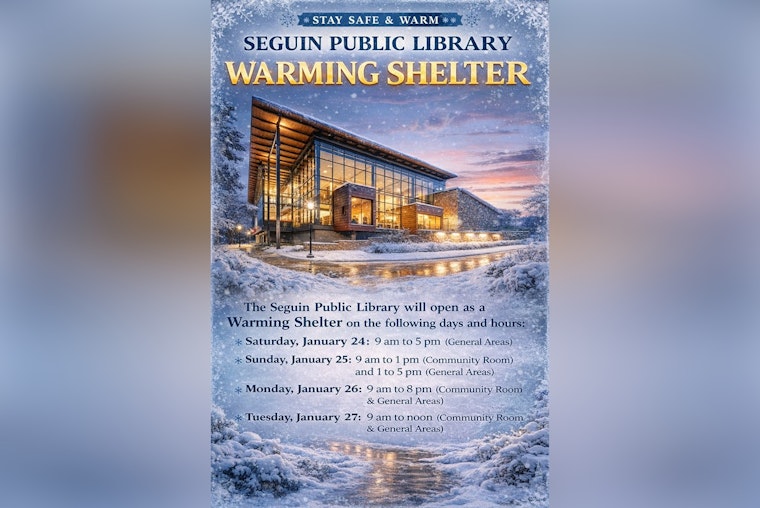 Seguin Library Throws Open Doors As Arctic Blast Bears Down