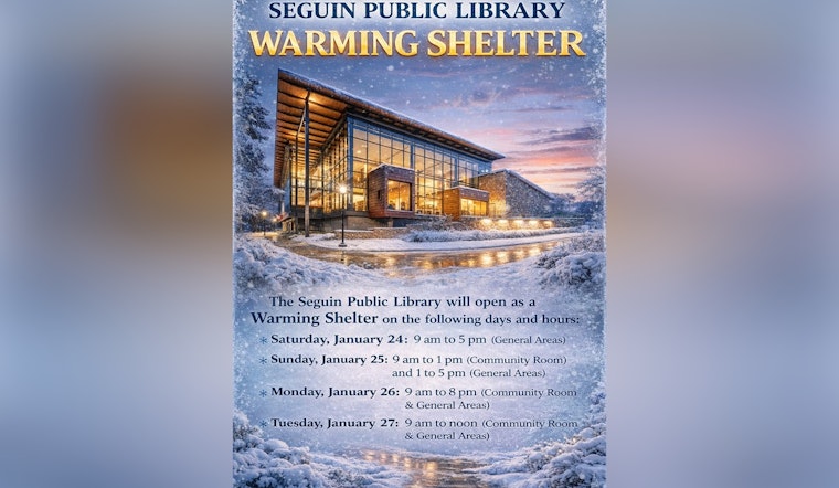 Seguin Library Throws Open Doors As Arctic Blast Bears Down