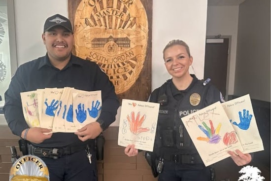South Jordan Daycare Spreads Cheer with Surprise Gratitude Visit to Local Police