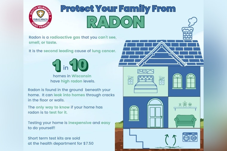 South Milwaukee and St. Francis Health Department Promote Radon Awareness, Offer Affordable Test Kits for Lung Cancer Prevention