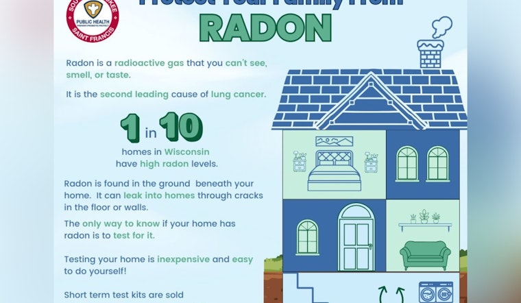 South Milwaukee and St. Francis Health Department Promote Radon Awareness, Offer Affordable Test Kits for Lung Cancer Prevention