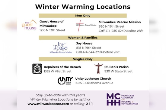 Southeast Wisconsin on Alert as Frigid Advisory Takes Hold, Health Department Urges Precautions and Offers Warming Locations