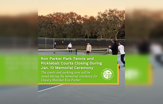 St. Augustine Beach's Ron Parker Park Courts to Close for Memorial Ceremony