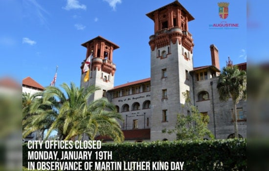 St. Augustine Honors MLK Day with Office Closures and Free Parking, Reminds Public of Enforcement Policies