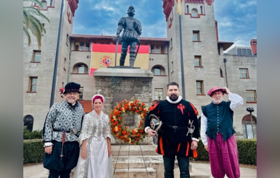 St. Augustine to Commemorate 507th Birthday of Founder Pedro Menendez with Wreath-Laying Ceremony and Historical Pageantry