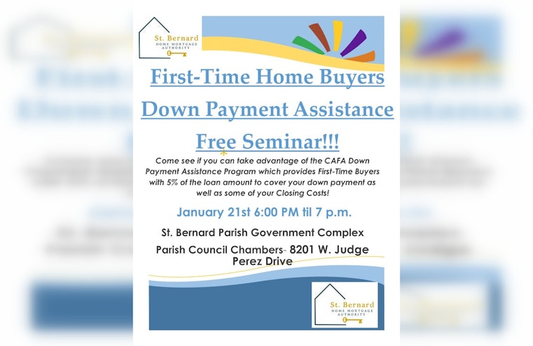 St. Bernard Home Mortgage Authority to Unveil Down Payment Assistance Program for First-Time Buyers